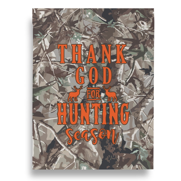 Hunting Camo Garden Flags - Large - Double Sided - BACK
