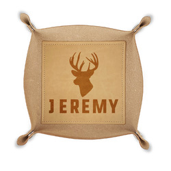 Hunting Camo Genuine Leather Dice Tray (Personalized)