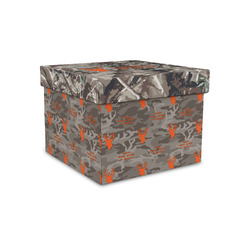 Hunting Camo Gift Box with Lid - Canvas Wrapped - Small (Personalized)