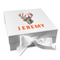 Hunting Camo Gift Boxes with Magnetic Lid - White - Front