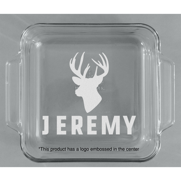 Hunting Camo Glass Cake Dish - APPROVAL (8x8)