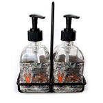Hunting Camo Glass Soap & Lotion Bottle Set (Personalized)