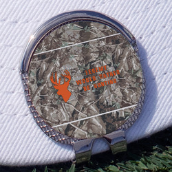 Hunting Camo Golf Ball Marker - Hat Clip