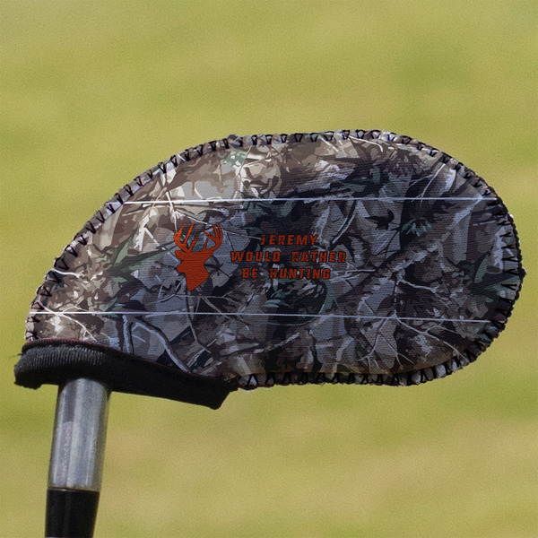 Custom Hunting Camo Golf Club Iron Cover (Personalized)