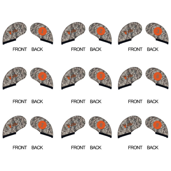 Hunting Camo Golf Club Covers - APPROVAL (set of 9)