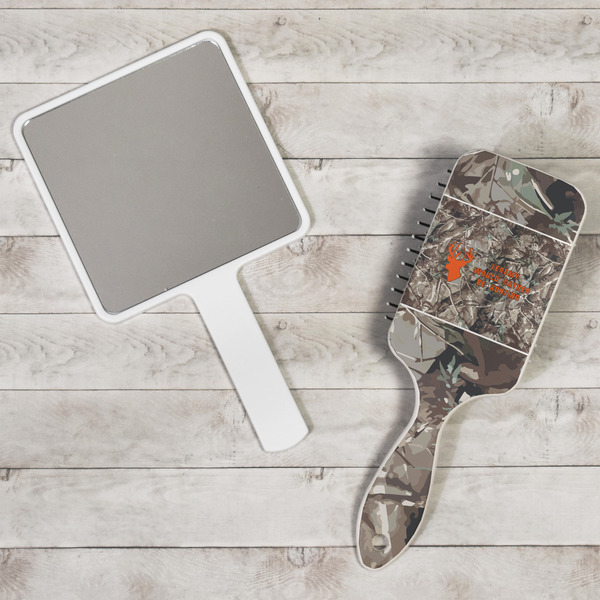 Hunting Camo Hair Brush - In Context