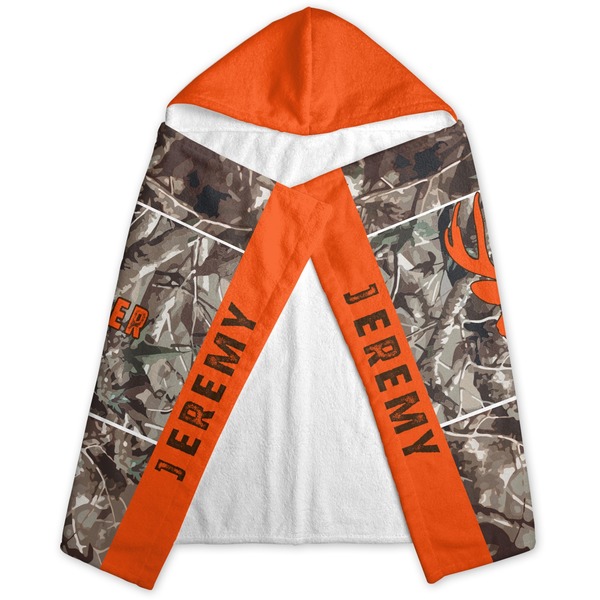 Hunting Camo Hooded Towel - Folded