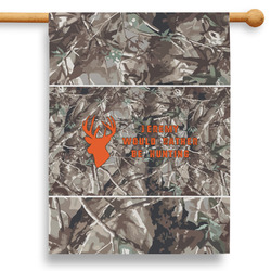 Hunting Camo 28" House Flag - Double Sided (Personalized)