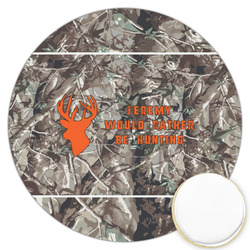 Hunting Camo Printed Cookie Topper - 3.25" (Personalized)