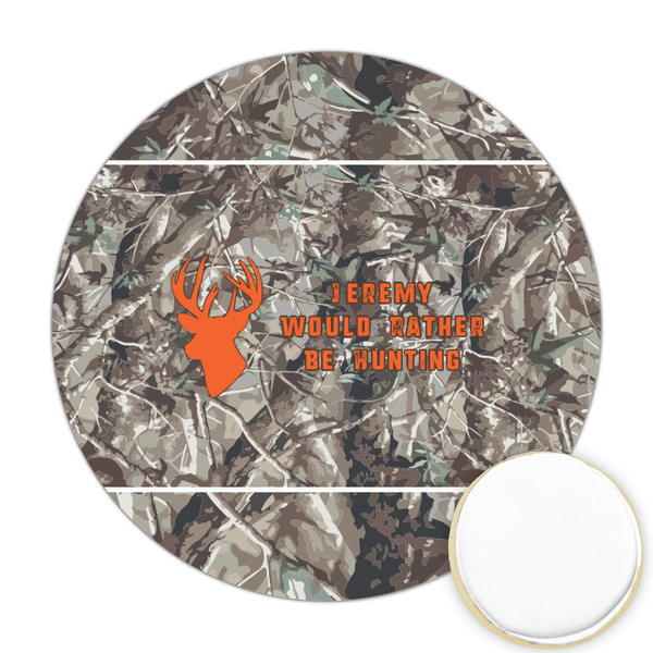 Custom Hunting Camo Printed Cookie Topper - 2.5" (Personalized)