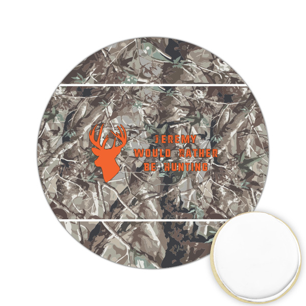 Custom Hunting Camo Printed Cookie Topper - 2.15" (Personalized)