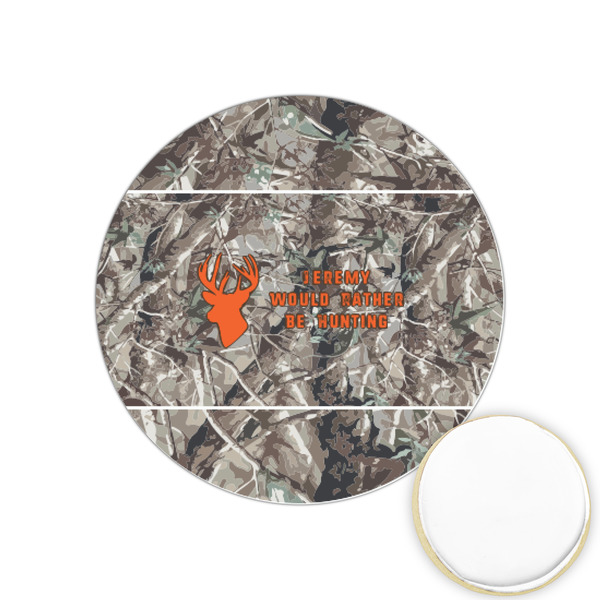 Custom Hunting Camo Printed Cookie Topper - 1.25" (Personalized)