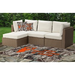 Hunting Camo Indoor / Outdoor Rug - Custom Size w/ Name or Text