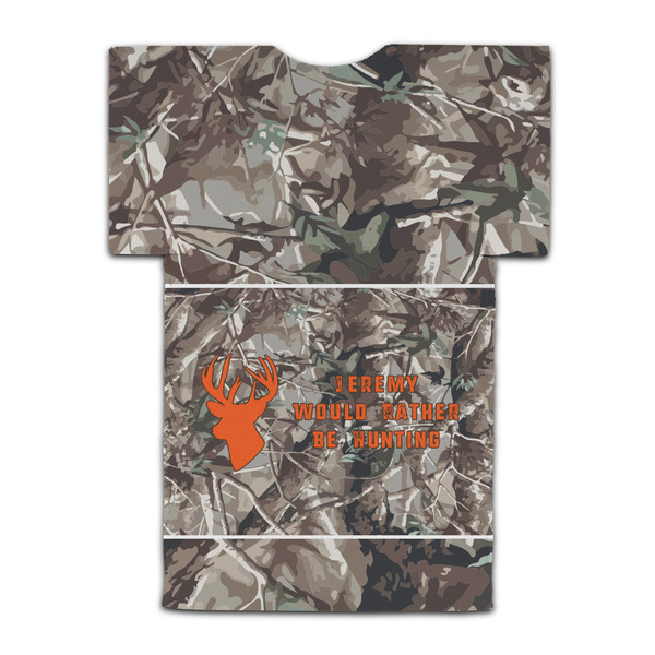 Hunting Camo Jersey Bottle Cooler - BACK (flat)