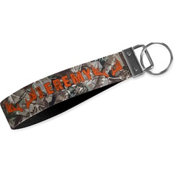 Hunting Camo Webbing Keychain Fob - Small (Personalized)