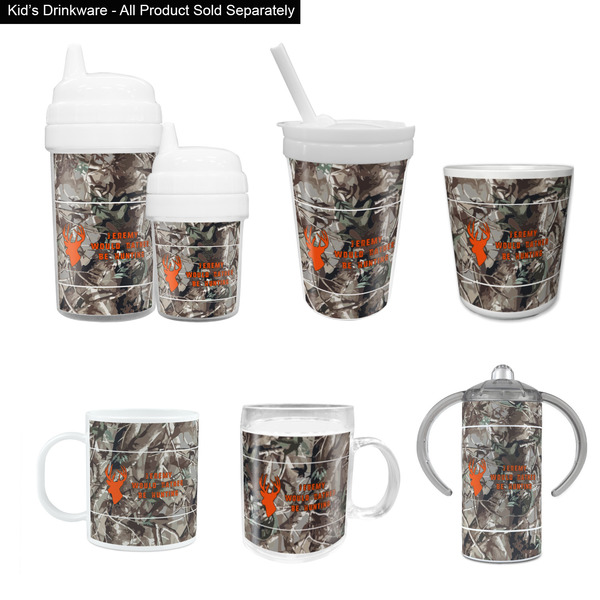 Hunting Camo Kid's Drinkware - Customized & Personalized