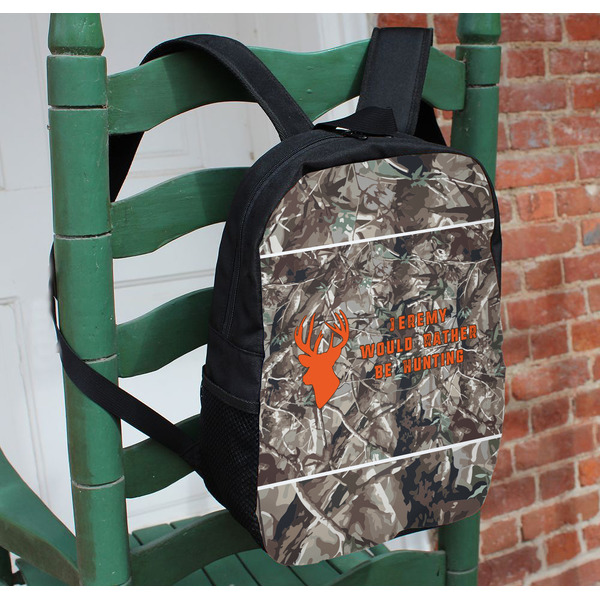 Hunting Camo Kids Backpack - In Context