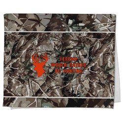 Hunting Camo Kitchen Towel - Poly Cotton w/ Name or Text