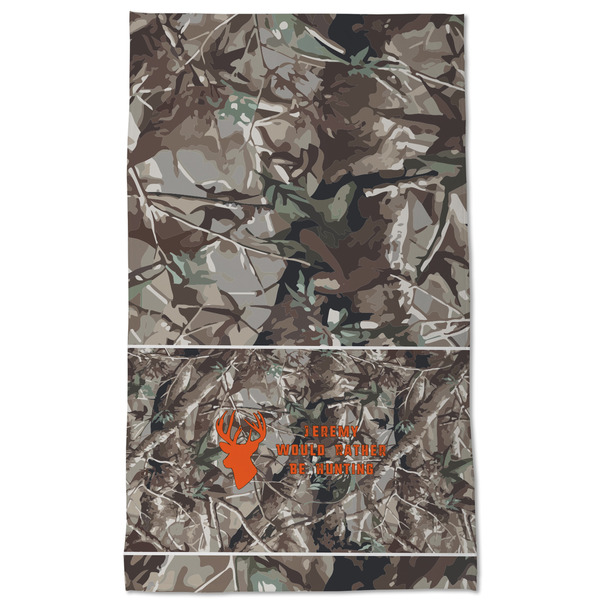 Hunting Camo Kitchen Towel - Poly Cotton - Full Front
