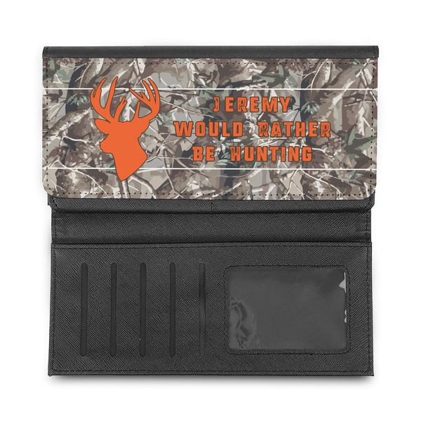 Hunting Camo Ladies Wallet - Half Way Open