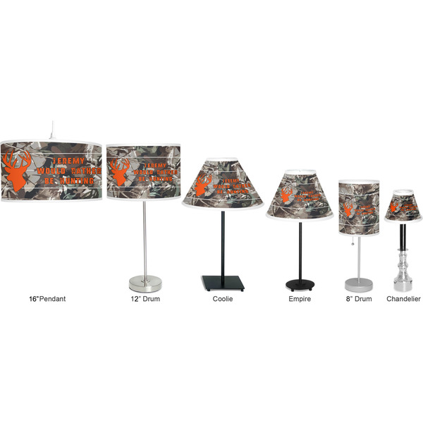 Hunting Camo Lamp Full View Size Comparison