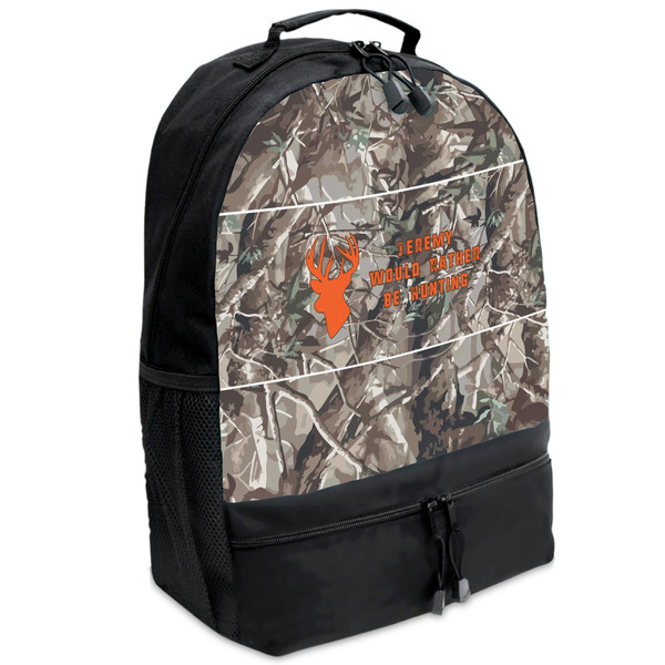 Custom Hunting Camo Backpacks - Black (Personalized)