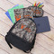 Hunting Camo Large Backpack - Black - With Stuff
