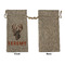 Hunting Camo Large Burlap Gift Bags - Front Approval
