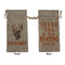 Hunting Camo Large Burlap Gift Bags - Front & Back