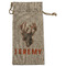 Hunting Camo Large Burlap Gift Bag - Front (Personalized)