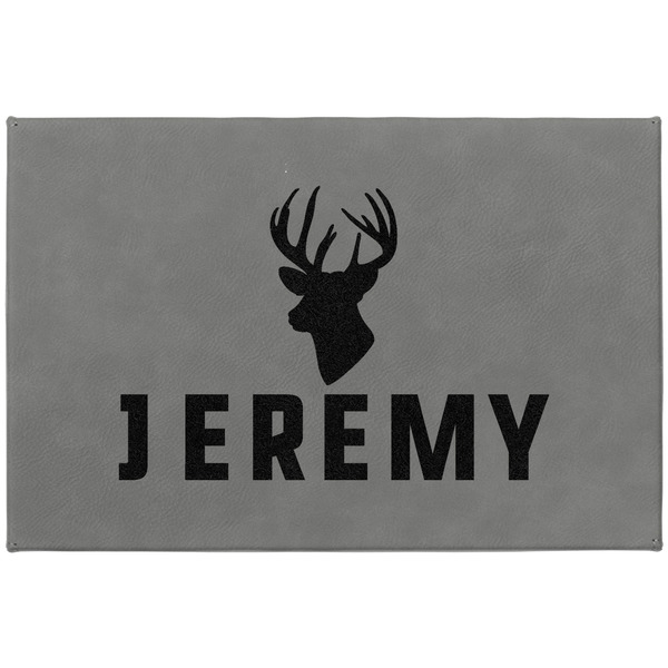 Hunting Camo Large Engraved Gift Box with Leather Lid - Approval