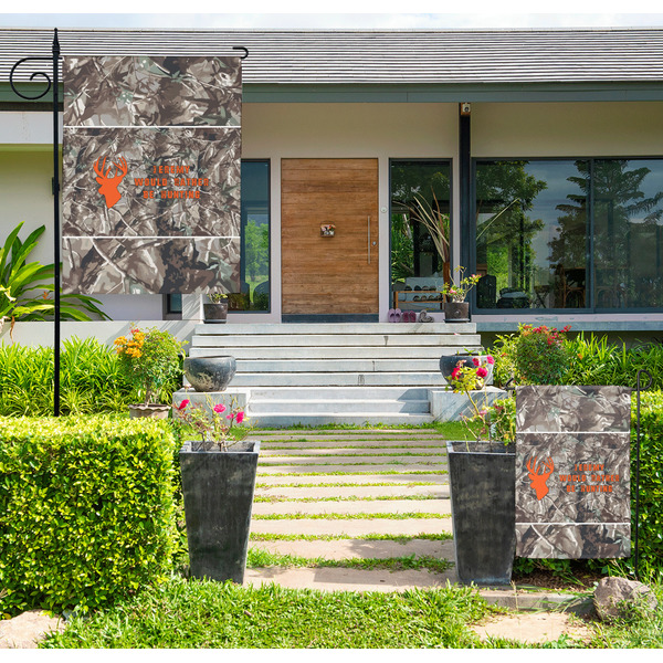 Hunting Camo Large Garden Flag - LIFESTYLE