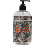 Hunting Camo Plastic Soap / Lotion Dispenser (16 oz - Large - Black) (Personalized)