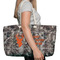 Hunting Camo Large Rope Tote Bag - In Context View