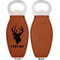 Hunting Camo Leather Bar Bottle Opener - Front and Back (single sided)