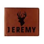 Hunting Camo Leatherette Bifold Wallet (Personalized)