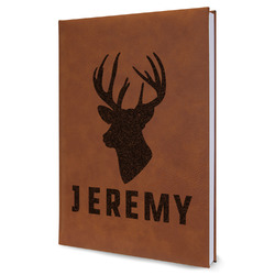 Hunting Camo Leather Sketchbook - Large - Double Sided (Personalized)