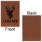 Hunting Camo Leatherette Journal - Large - Single Sided - Front & Back View