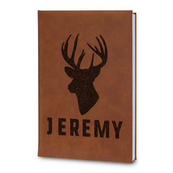 Hunting Camo Leatherette Journal - Large - Double Sided (Personalized)