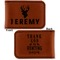 Hunting Camo Leatherette Magnetic Money Clip - Front and Back