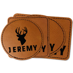 Hunting Camo Faux Leather Iron On Patch (Personalized)
