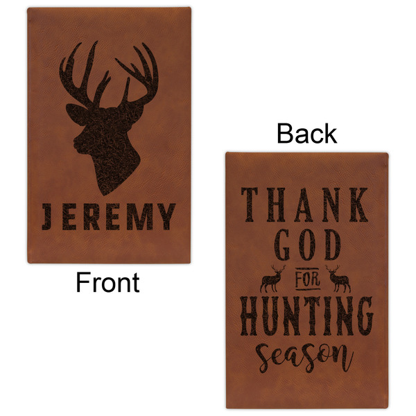 Hunting Camo Leatherette Sketchbooks - Small - Double Sided - Front & Back View