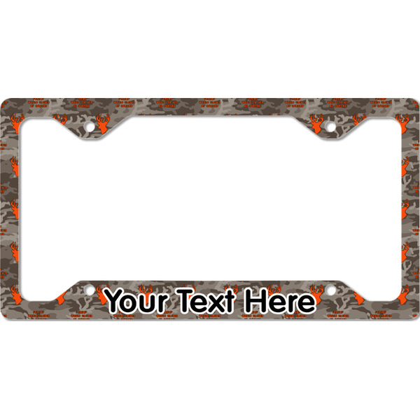 Custom Hunting Camo License Plate Frame - Style C (Personalized)
