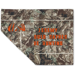 Hunting Camo Double-Sided Linen Placemat - Single w/ Name or Text