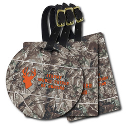 Hunting Camo Plastic Luggage Tag (Personalized)