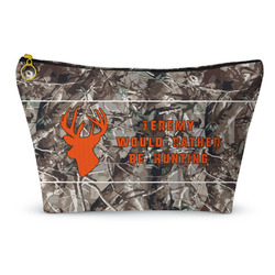 Hunting Camo Makeup Bag - Small - 8.5"x4.5" (Personalized)