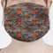 Hunting Camo Mask - Pleated (new) Front View on Girl