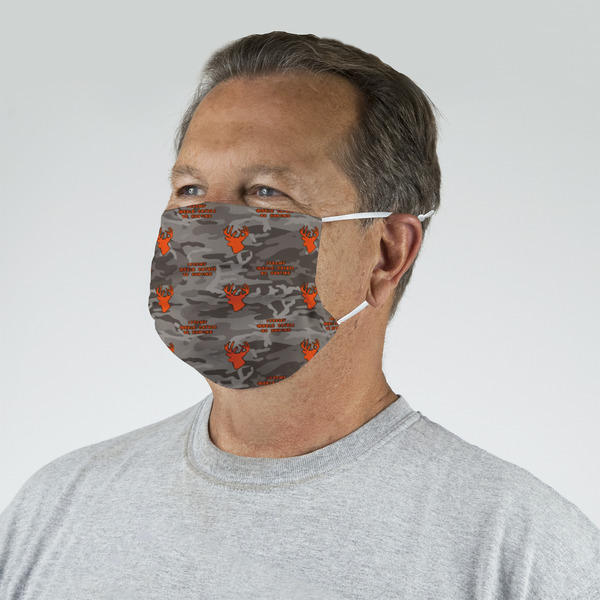 Hunting Camo Mask - Quarter View on Guy