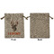 Hunting Camo Medium Burlap Gift Bag - Front Approval