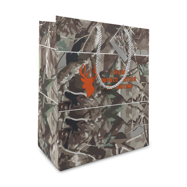 Custom Hunting Camo Medium Gift Bag (Personalized)